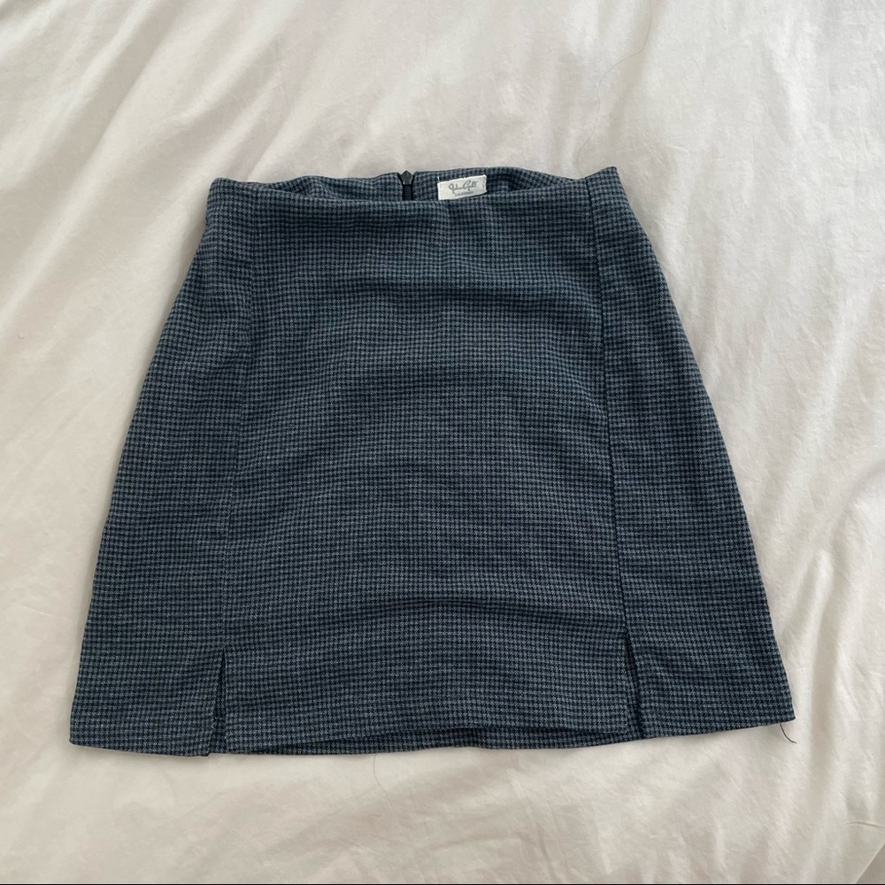 Brandy Melville High Rise Plaid Mini Skirt